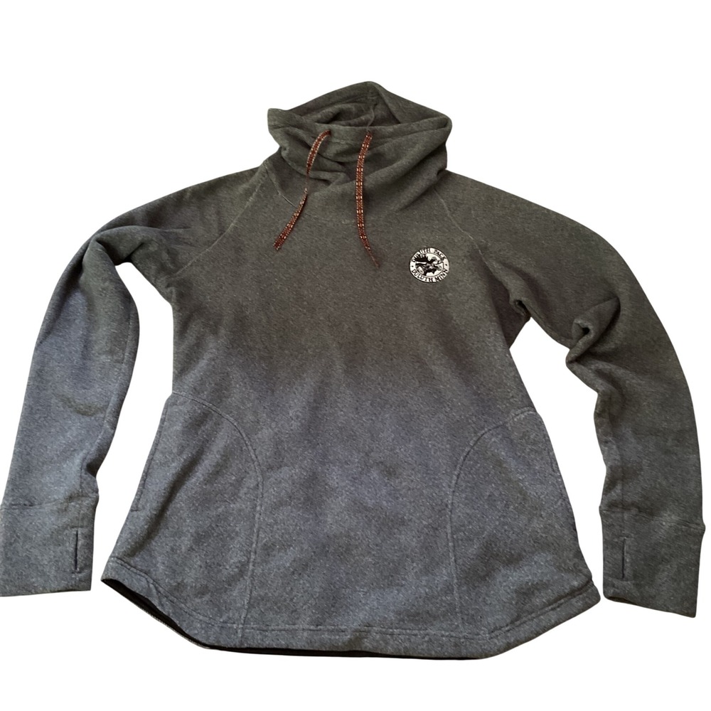 Sherpa Adventure Gear Duluth Pack Cowl Neck Fleece Pullover Grey Womens Large